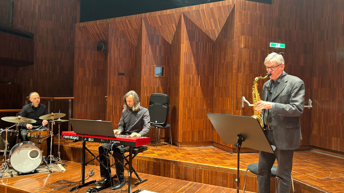 Die „Uni-Combo“ begleitet wie immer den Festakt 