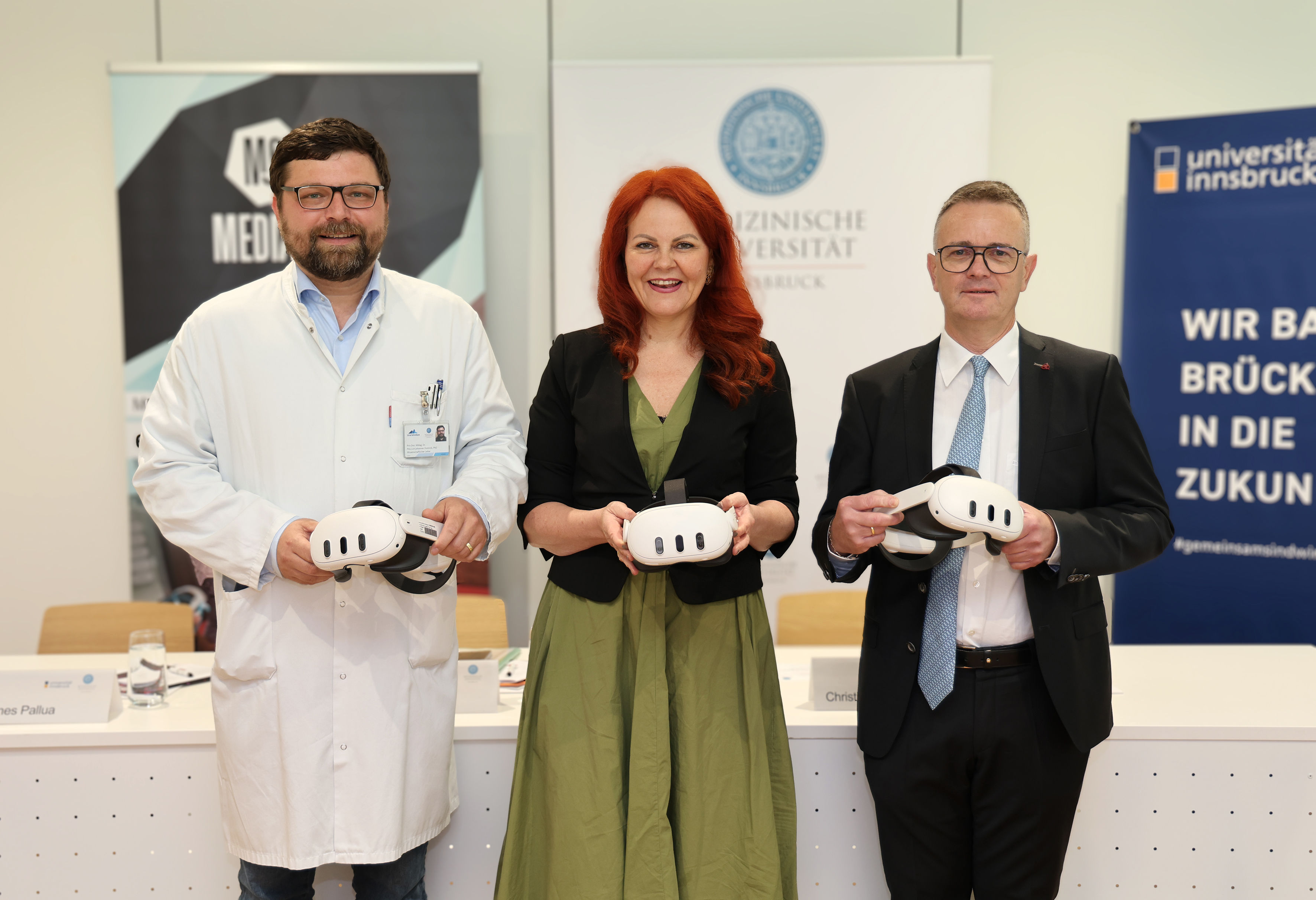 Johannes Pallua, LRin Cornelia Hagele und Projektleiter Christian Huck (v.l.) ©MUI/Bullock